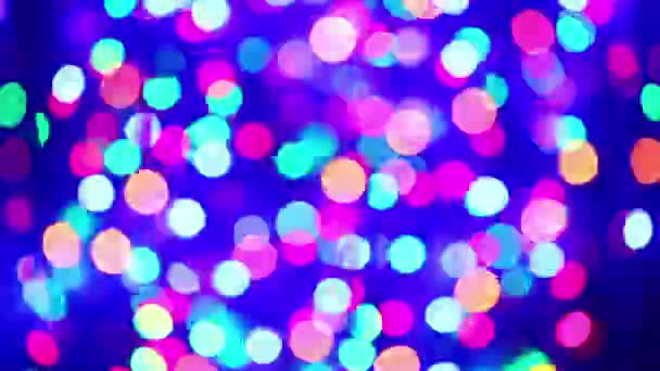 Illumination guirlande décoration clignotant cercle fond bokeh 