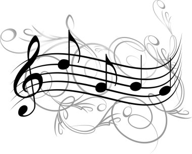 Music notes for your design. clipart