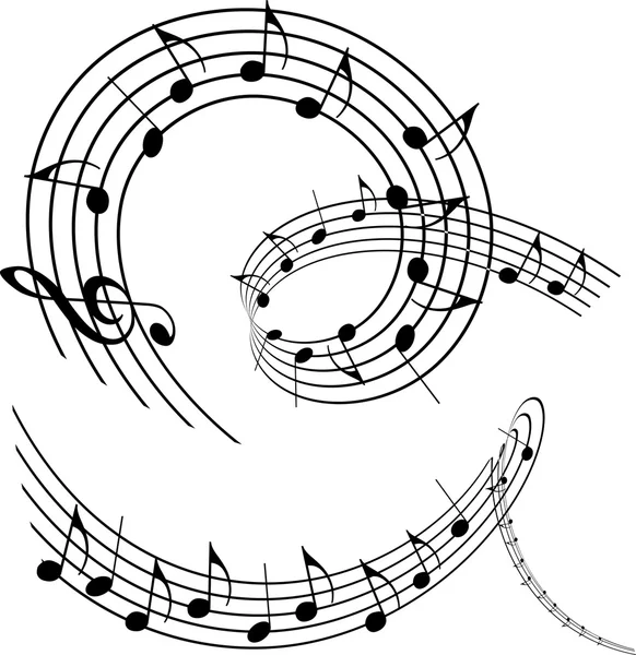 Notes de musique pour votre design . — Image vectorielle