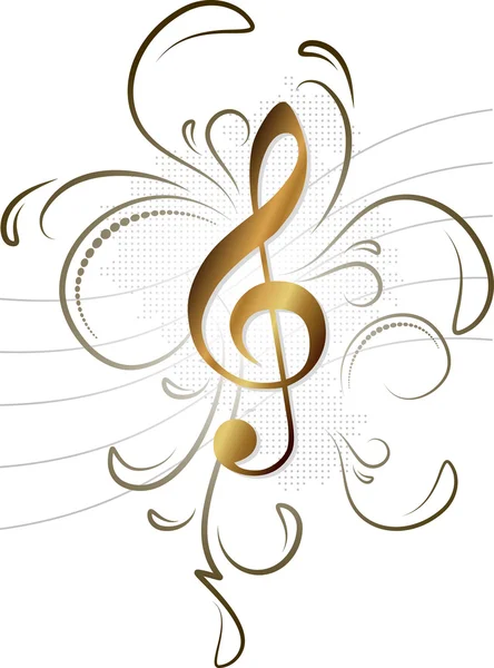 Music note for your design — Stock Vector