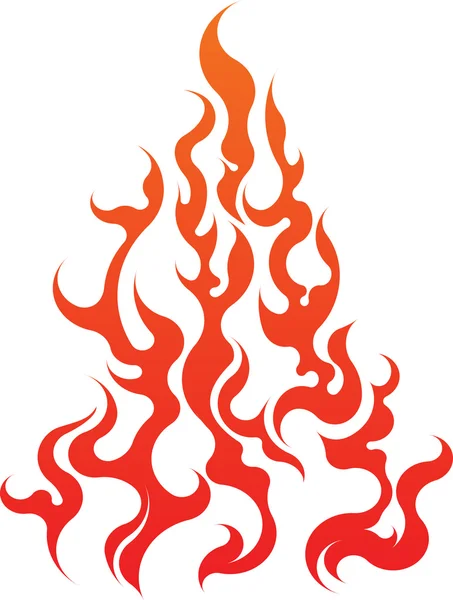Symbol des Feuers. Vektor — Stockvektor