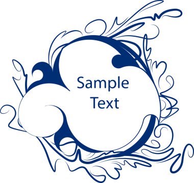 sıradışı vintage çerçeve. vektör çizim.