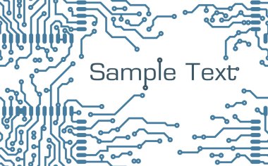 arka planda metin stiliyle pcb düzeni