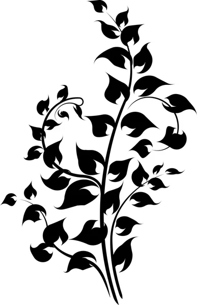 Декоративная цветочная ветвь — стоковый вектор