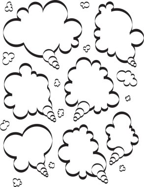 soyut kabarcıklar konuşmak