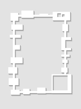 3D kağıt çerçevesi