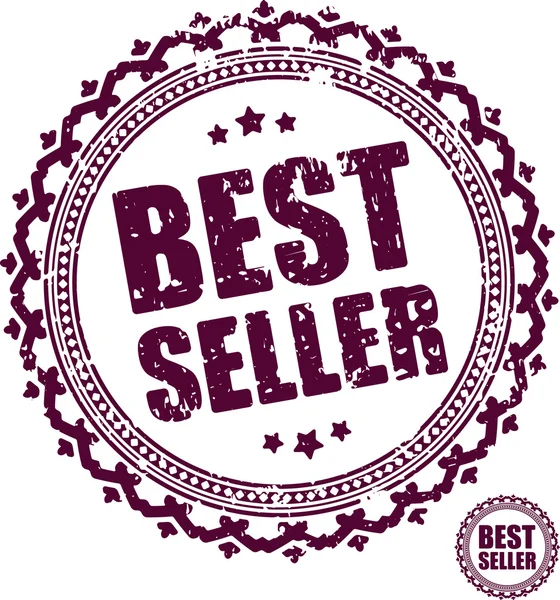 Sello de goma Best seller . — Vector de stock