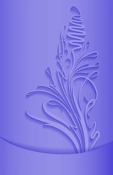 Паперова квіткова гілка в стилі паперу — стоковий вектор