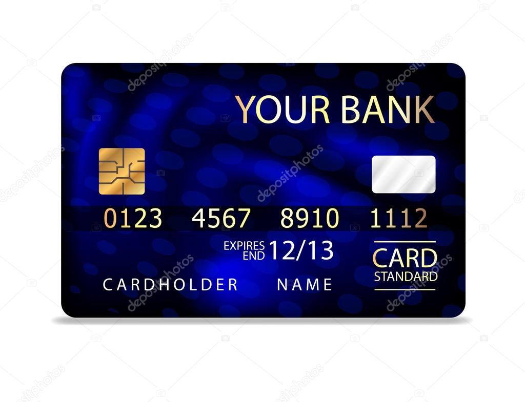 Abstract design of credit card.