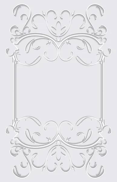 Paper frame in cut of paper style — Stock Vector