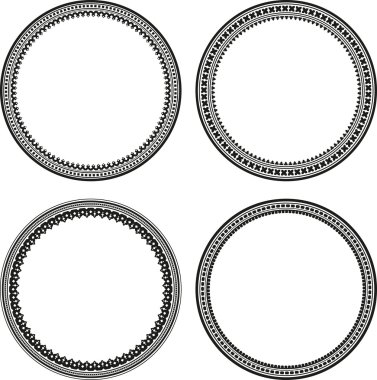 4 yuvarlak kare kümesi