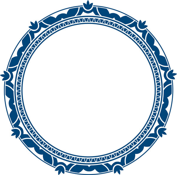 Винтажная круглая рама
