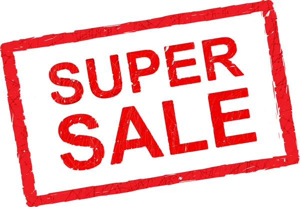 Super Sale Gummistempel — Stockvektor
