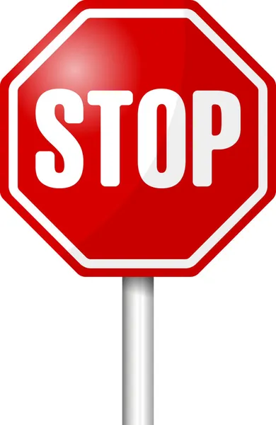 Señal de stop — Vector de stock