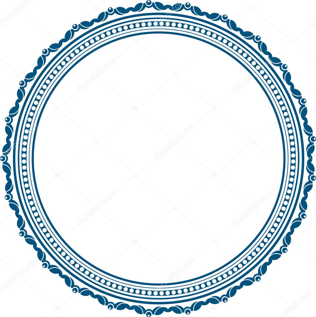 Vintage round frame Stock Vector by ©antonshpak 36976481