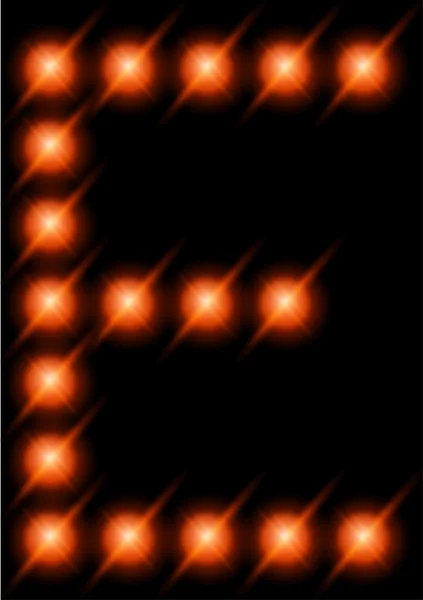 Lettres LED . — Image vectorielle