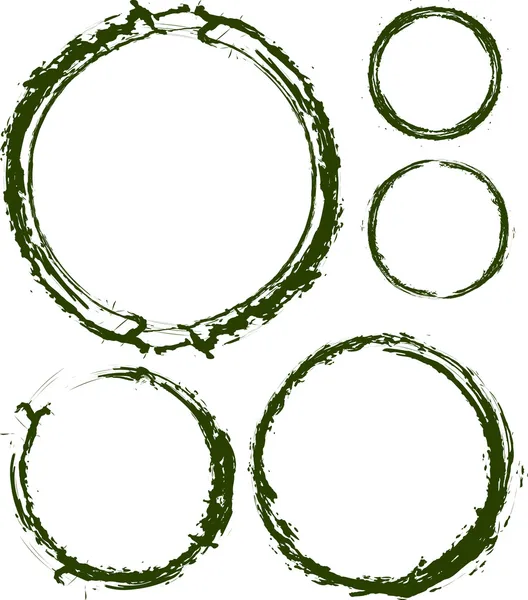 Grunge round frames — Stock Vector