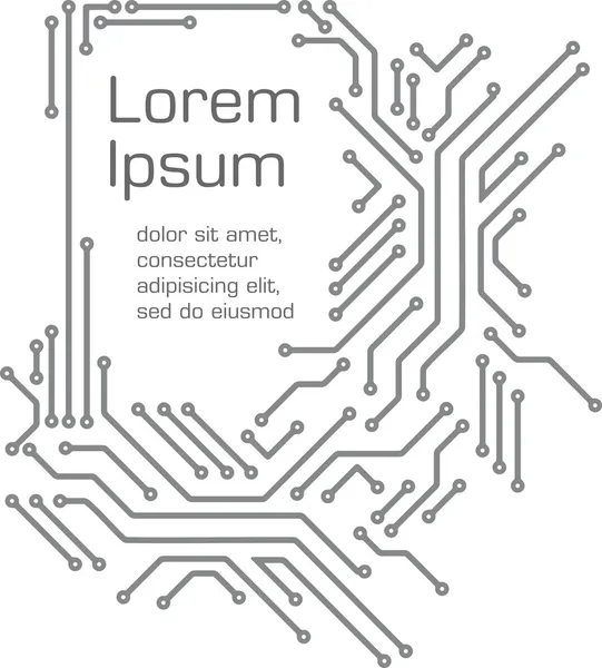 Fondo en estilo PCB-layout — Vector de stock