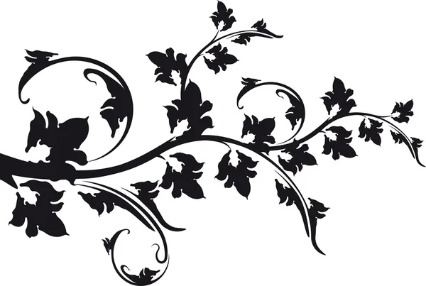 装飾花の枝 — ストックベクタ
