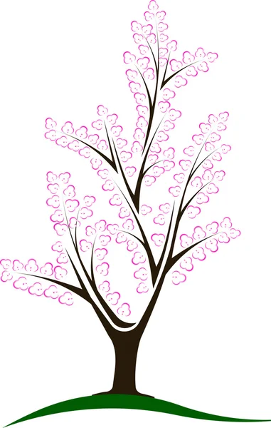 Abstract blossom tree — Stock Vector