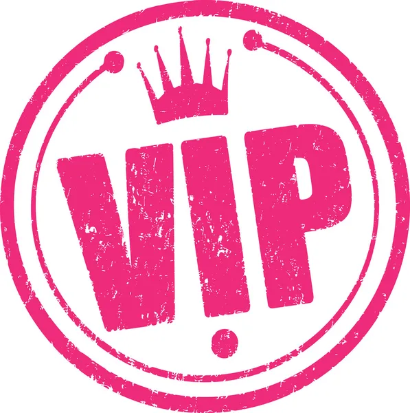 Gummistempel vip. — Stockvektor