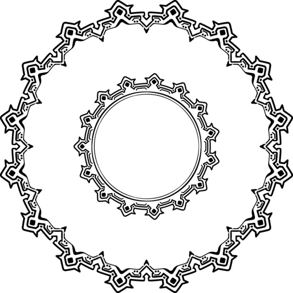Pair of round frames — Stock Vector