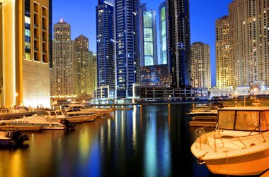 DUBAI, UAE - OCTOBER 23: View of the region of Dubai - Dubai Mar clipart