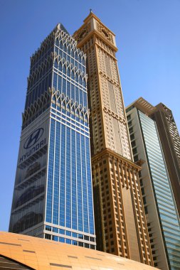 Dubai, Birleşik Arap Emirlikleri - 23 Ekim: sheikh zayed road gökdelenler görüntüleme