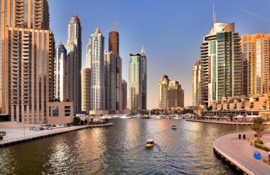 DUBAI, UAE - OCTOBER 23: View of the region of Dubai - Dubai Mar clipart