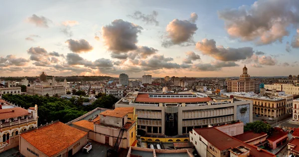 Reggel Havanna, Kuba, panoráma — Stock Fotó