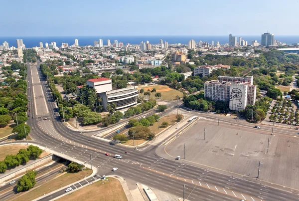 Vista aérea de Plaza de la Revolución — Foto de Stock
