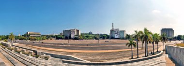 Panoramic views of Plaza of Revolution clipart
