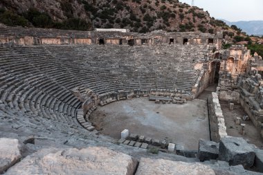 Ancient Myra greek theatre at Turkey Demre clipart