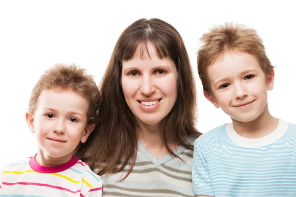 Mutter und Söhne — Stockfoto