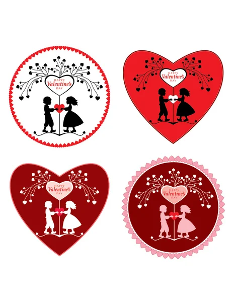 Valentine's day greeting symbols — Stock Photo, Image