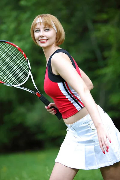 Young sports woman outdoor — Stock Photo, Image