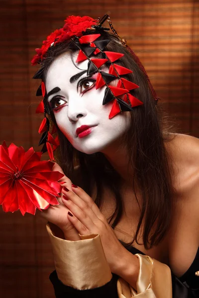 Woman in traditional eastern costume — Stock Photo, Image