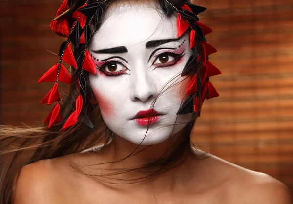 Mulher em traje tradicional oriental — Fotografia de Stock