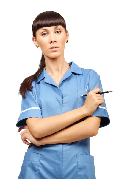 Nurse isolated on white background — Stock Photo, Image