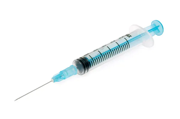 Syringe isolated on white — Stock Photo, Image