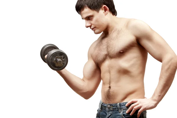 Young shirtless muscular man — Stock Photo, Image