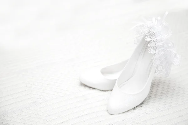 Bridesmaid shoes on light background close-up — Stock Photo, Image