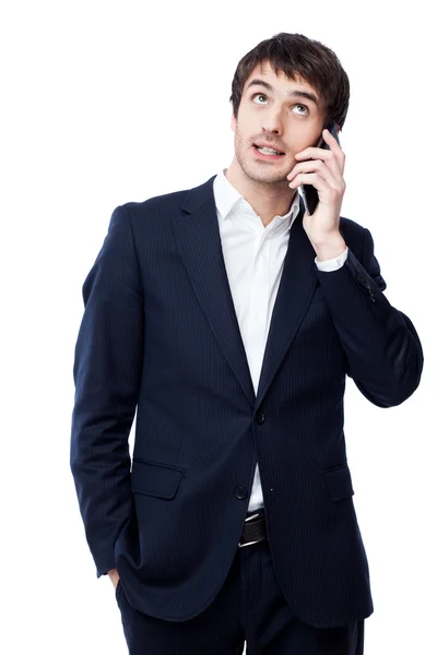 Business man with phone — Stock Photo, Image