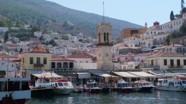 바다에서 부터 그리스의 히드라 마리나 항구 까지 — 비디오