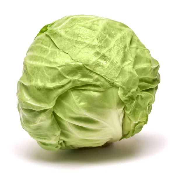 Fresh natural organic cabbage on a white background — Stock Photo, Image