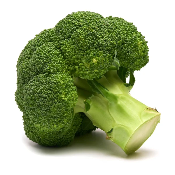 Färsk naturlig ekologisk broccoli isolerad på vit bakgrund — Stockfoto