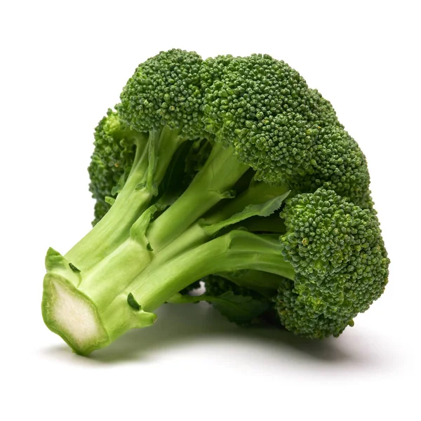 Čerstvé přírodní organické brokolice izolované na bílém pozadí — Stock fotografie