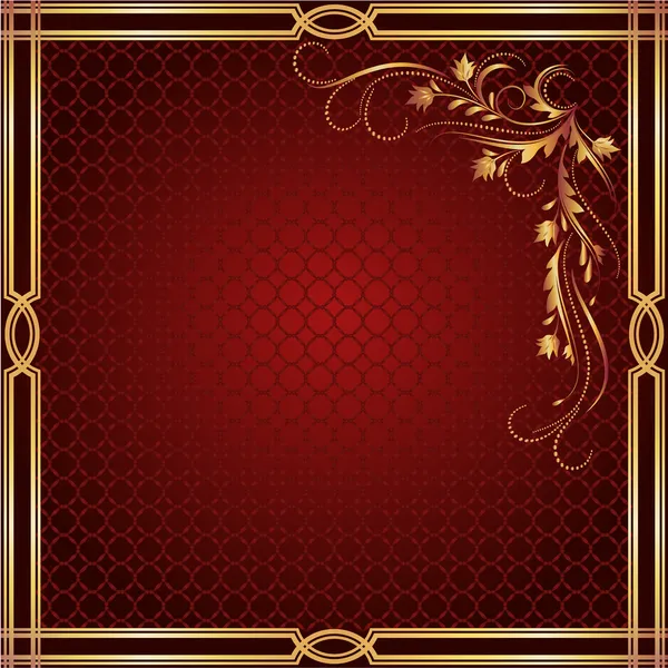 Luxe gouden ornament — Stockvector