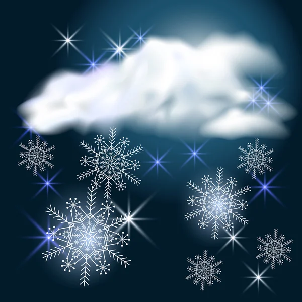 雪の天気 — ストックベクタ