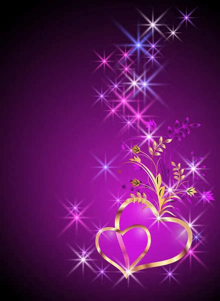 Decorative hearts — Stock Vector